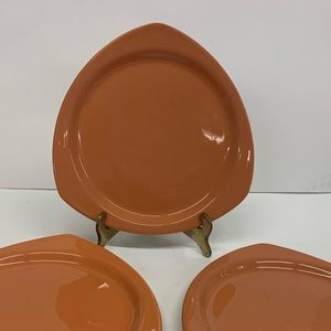 Steelite Carnival Triangle Retro Lunch Plates Set of 3